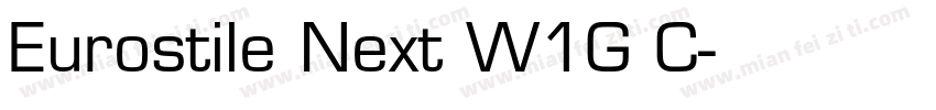 Eurostile Next W1G C字体转换